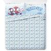 imageJay Franco Kids Comforter Set Includes Sheets and Pillow Covers  Soft and Cozy Bed Set for Stylish Room Decor Light Blue  Spidey ampamp His Amazing Friends 7 Piece Queen Bedding