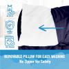 imageJay Franco Kids Nap Mat with Embedded Pillow ampamp Blanket  Soft 46quotx20quot Microfiber Sleeping Bag with Name Tag ampamp Handle for School Travel Sleepover Blue  Monster JamBlue  Black Panther