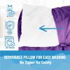 imageJay Franco Kids Nap Mat with Embedded Pillow ampamp Blanket  Soft 46quotx20quot Microfiber Sleeping Bag with Name Tag ampamp Handle for School Travel Sleepover Blue  Monster JamGreen  Hulk