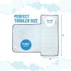 imageJay Franco Kids Nap Mat with Embedded Pillow ampamp Blanket  Soft 46quotx20quot Microfiber Sleeping Bag with Name Tag ampamp Handle for School Travel Sleepover Blue  Monster JamBlue  Bluey