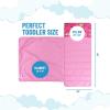 imageJay Franco Kids Nap Mat with Embedded Pillow ampamp Blanket  Soft 46quotx20quot Microfiber Sleeping Bag with Name Tag ampamp Handle for School Travel Sleepover Blue  Monster JamPink  Minnie Mouse