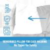 imageJay Franco Kids Nap Mat with Embedded Pillow ampamp Blanket  Soft 46quotx20quot Microfiber Sleeping Bag with Name Tag ampamp Handle for School Travel Sleepover Blue  Monster JamGray  Star Wars