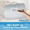 imageJay Franco Kids Nap Mat with Embedded Pillow ampamp Blanket  Soft 46quotx20quot Microfiber Sleeping Bag with Name Tag ampamp Handle for School Travel Sleepover Blue  Monster JamGray  Star Wars