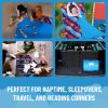 imageJay Franco Kids Nap Mat with Embedded Pillow ampamp Blanket  Soft 46quotx20quot Microfiber Sleeping Bag with Name Tag ampamp Handle for School Travel Sleepover Blue  Monster JamMulti  Cars