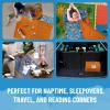 imageJay Franco Kids Nap Mat with Embedded Pillow ampamp Blanket  Soft 46quotx20quot Microfiber Sleeping Bag with Name Tag ampamp Handle for School Travel Sleepover Blue  Blippi