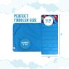 imageJay Franco Kids Nap Mat with Embedded Pillow ampamp Blanket  Soft 46quotx20quot Microfiber Sleeping Bag with Name Tag ampamp Handle for School Travel Sleepover Blue  Monster JamMulti  Cars