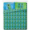 imageJay Franco Kids Sheet Set with Fitted Flat Sheets ampamp Pillow Cover  UltraSoft Bedding with Pillowcase for Room Decor Multi  Minecraft 4 Piece FullBlue  Minecraft Creeper