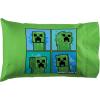 imageJay Franco Kids Sheet Set with Fitted Flat Sheets ampamp Pillow Cover  UltraSoft Bedding with Pillowcase for Room Decor Multi  Minecraft 4 Piece FullBlue  Minecraft Creeper
