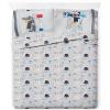imageJay Franco Kids Sheet Set with Fitted Flat Sheets ampamp Pillow Cover  UltraSoft Bedding with Pillowcase for Room Decor Multi  Minecraft 4 Piece FullGray  Star Wars