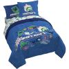 imageJay Franco Kids Comforter Set Includes Sheets and Pillow Covers  Soft and Cozy Bed Set for Stylish Room Decor Blue  Minecraft 02 7 Piece Queen Bedding