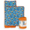imageJay Franco Kids Nap Mat with Embedded Pillow ampamp Blanket  Soft 46quotx20quot Microfiber Sleeping Bag with Name Tag ampamp Handle for School Travel Sleepover Blue  Blippi