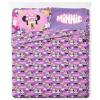 imageJay Franco Kids Sheet Set with Fitted Flat Sheets ampamp Pillow Cover  UltraSoft Bedding with Pillowcase for Room Decor Purple  Minnie Mouse 4 Piece Full