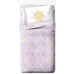 imageJay Franco Kids Sheet Set with Fitted Flat Sheets ampamp Pillow Cover  UltraSoft Bedding with Pillowcase for Room Decor Multi  Spidey ampamp Friends 4 Piece QueenPurple  Disney Princess Rapunzel