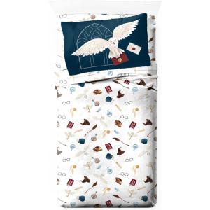 imageJay Franco Kids Sheet Set with Fitted Flat Sheets ampamp Pillow Cover  UltraSoft Bedding with Pillowcase for Room Decor Multi  Spidey ampamp Friends 4 Piece QueenMulti  Harry Potter
