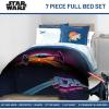 imageJay Franco Kids Comforter Set Includes Sheets and Pillow Covers  Soft and Cozy Bed Set for Stylish Room Decor Blue  Star Wars 02 7 Piece Full Size Bedding