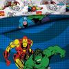 imageMarvel Avengers Good Guys TwinFull Comforter  Super Soft Kids Reversible Bedding features Iron Man Hulk Captain America and Spiderman  Fade Resistant Polyester Official Marvel Product
