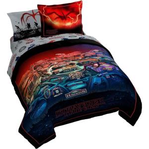 imageJay Franco Comforter Set Includes Sheets and Pillow Covers  Soft and Cozy Bed Set for Stylish Room Decor Multi  Stranger Things 7 Piece Queen Size Bedding