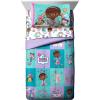imageJay Franco Disney Junior Doc McStuffins Patchwork 5 Piece Twin Bed Set  Includes Reversible Comforter ampamp Sheet Set  Super Soft Fade Resistant Microfiber Official Disney Junior Product