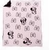 imageJay Franco Disney Minnie Mouse Feather Knit Fluffy Throw Blanket for Girls  Light Pink Bows Fuzzy Blanket Measures 50 x 60 inch  Super Soft Lightweight BeddingLight Pink  Minnie Mouse