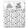 imageJay Franco Kids Sheet Set with Fitted Flat Sheets ampamp Pillow Cover  UltraSoft Bedding with Pillowcase for Room Decor White  Mickey Mouse 4 Piece FullWhite  Star Wars