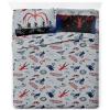 imageJay Franco Sheet Set with Fitted Flat Sheets ampamp Pillow Cover  UltraSoft Bedding with Pillowcase for Room Decor Beige  Fantastic Four 3 Piece TwinGrey  Stranger Things