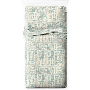 imageJay Franco Sheet Set with Fitted Flat Sheets ampamp Pillow Cover  UltraSoft Bedding with Pillowcase for Room Decor Beige  Fantastic Four 3 Piece TwinBeige  Fantastic Four