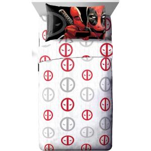 imageJay Franco Sheet Set with Fitted Flat Sheets ampamp Pillow Cover  UltraSoft Bedding with Pillowcase for Room Decor Beige  Fantastic Four 3 Piece TwinQueen Sheet Set