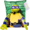 imageJay Franco Nickelodeon Teenage Mutant Ninja Turtles Donatello 3D Snuggle Pillow  Super Soft Green Plush Pillow  Measures 15 InchesGreen  Donatello