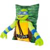 imageJay Franco Nickelodeon Teenage Mutant Ninja Turtles Donatello 3D Snuggle Pillow  Super Soft Green Plush Pillow  Measures 15 InchesGreen  Leonardo