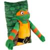 imageJay Franco Nickelodeon Teenage Mutant Ninja Turtles Donatello 3D Snuggle Pillow  Super Soft Green Plush Pillow  Measures 15 InchesGreen  Michaelangelo