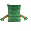 imageJay Franco Nickelodeon Teenage Mutant Ninja Turtles Donatello 3D Snuggle Pillow  Super Soft Green Plush Pillow  Measures 15 InchesGreen  Michaelangelo
