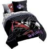 imageJay Franco Kids Comforter Set Includes Sheets and Pillow Covers  Soft and Cozy Bed Set for Stylish Room Decor Black  Marvel Comics 7 Piece Queen Size BeddingBlack  Marvel Comics