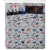 imageJay Franco Kids Comforter Set Includes Sheets and Pillow Covers  Soft and Cozy Bed Set for Stylish Room Decor Black  Marvel Comics 7 Piece Queen Size BeddingMulti  Stranger Things
