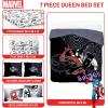 imageJay Franco Kids Comforter Set Includes Sheets and Pillow Covers  Soft and Cozy Bed Set for Stylish Room Decor Black  Marvel Comics 7 Piece Queen Size BeddingBlack  Marvel Comics