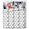 imageJay Franco Kids Comforter Set Includes Sheets and Pillow Covers  Soft and Cozy Bed Set for Stylish Room Decor Black  Marvel Comics 7 Piece Queen Size BeddingBlack  Marvel Comics