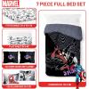 imageJay Franco Kids Comforter Set Includes Sheets and Pillow Covers  Soft and Cozy Bed Set for Stylish Room Decor Black  Marvel Comics 7 Piece Queen Size BeddingBlack  Marvel Comics