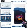 imageJay Franco Kids Comforter Set Includes Sheets and Pillow Covers  Soft and Cozy Bed Set for Stylish Room Decor Black  Marvel Comics 7 Piece Queen Size BeddingBlue  Star Wars 02