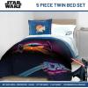 imageJay Franco Kids Comforter Set Includes Sheets and Pillow Covers  Soft and Cozy Bed Set for Stylish Room Decor Black  Marvel Comics 7 Piece Queen Size BeddingBlue  Star Wars 02