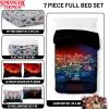 imageJay Franco Kids Comforter Set Includes Sheets and Pillow Covers  Soft and Cozy Bed Set for Stylish Room Decor Black  Marvel Comics 7 Piece Queen Size BeddingMulti  Stranger Things