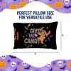 imageJay Franco Halloween Trick or Treat Candy Bag  Reversible Pillowcase with Handles Standard 20 x 30 Inch Pillow Cover Black  Lilo ampamp StitchBlack  Lilo  Stitch