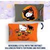 imageJay Franco Halloween Trick or Treat Candy Bag  Reversible Pillowcase with Handles Standard 20 x 30 Inch Pillow Cover Black  Lilo ampamp StitchOrange  Hello Kitty