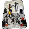 imageJay Franco Nightmare Before Christmas Jack Skellington ampamp Sally Twin Sized Plush Blanket