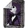 imageJay Franco Plush Throw Blanket  Soft ampamp Cozy Fleece Throw for Bedroom ampamp Couch Dcor Official Licensed Product Gray  Nightmare Before Christmas 46x60  Throw BlanketGrey  Nightmare Before Christmas