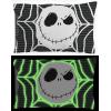 imageJay franco Disney Nightmare Before Christmas Yellow Moon Glow in The Dark 2 Pack Reversible Pillowcases Features Jack Skellington  DoubleSided Kids Super Soft Bedding Official Disney ProductMulti Nightmare Before Christmas
