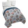 imageJay Franco Harry Potter Hogwarts Crew 4 Piece Twin Bed Set  Includes Reversible Comforter ampamp Sheet Set Bedding  Super Soft Fade Resistant Microfiber Official Harry Potter Product