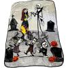 imageJay Franco Nightmare Before Christmas Jack Skellington ampamp Sally Twin Sized Plush Blanket