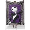 imageJay Franco Plush Throw Blanket  Soft ampamp Cozy Fleece Throw for Bedroom ampamp Couch Dcor Official Licensed Product Gray  Nightmare Before Christmas 46x60  Throw BlanketGrey  Nightmare Before Christmas