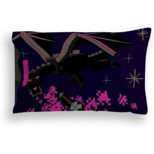 imageJay Franco Halloween Trick or Treat Candy Bag  Reversible Pillowcase with Handles Standard 20 x 30 Inch Pillow Cover Black  Lilo ampamp StitchBlack  Minecraft