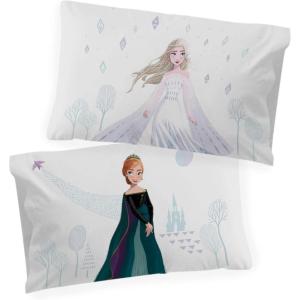 imageJay franco Disney Nightmare Before Christmas Yellow Moon Glow in The Dark 2 Pack Reversible Pillowcases Features Jack Skellington  DoubleSided Kids Super Soft Bedding Official Disney ProductWhite  Frozen