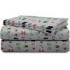 imageJay Franco Kids Sheet Set with Fitted Flat Sheets ampamp Pillow Cover  UltraSoft Bedding with Pillowcase for Room Decor Multi Color  Descendants 4 Piece QueenGray  Minecraft